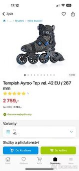 Kolečkové brusle Tempish AyrooTop