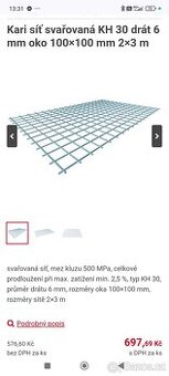 Kari sítě 6x100x100