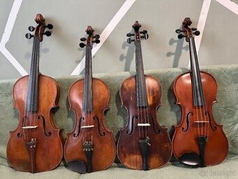 Stare housle a viola z pozůstalosti