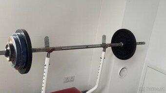 Nakládací činka - váha cca 65kg