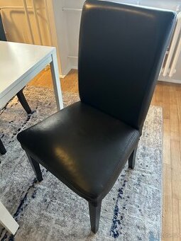 4 ks jídelní židle Ikea - kožené