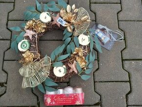 Adventní věnec svítící.