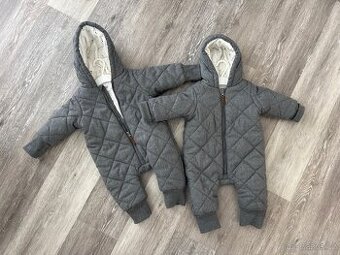 Dětské overaly kombinézy Reserved vel. 74 pro dvojčata