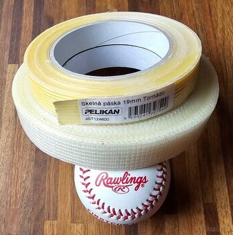 Skelná páska Tornádo 19x120mm/50m, křížná 20x145mm/100m