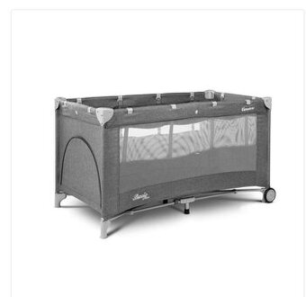Dětská cestovní postýlka CARETERO Basic Plus 2017 graphite - 1
