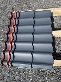 Plechová střešní krytina antracit BP2