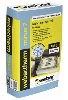 prodám lepicí zimní tmely na vatu Webertherm