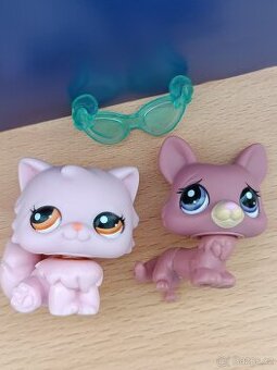 ☘️ LPS pejsek Corgi + růžová kočička + brýle ☘️