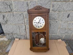 Krásné starožitné nástěnné hodiny 78 cm