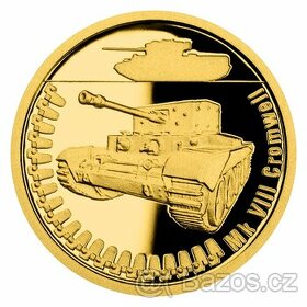 Zlatá mince Obrněná technika - Mk VIII Cromwell proof