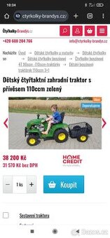 Traktůrek pro děti