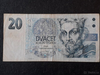 20 Kč 1994 série B03 752808 - 1