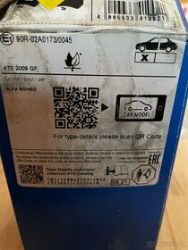 Brzdové destičky ATE Alfa Romeo 159 1.8 TBI