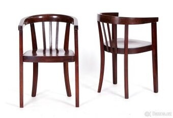 Zachovalé starožitné židle THONET, 2 kusy.