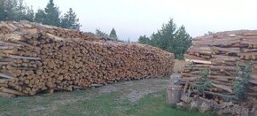 Suché ŠTÍPANÉ palivové dřevo DO KRBU