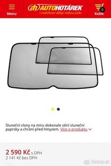 Sluneční clony VW Golf VI 5dv. HTB