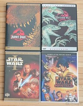 DVD Jurský park, Star Wars