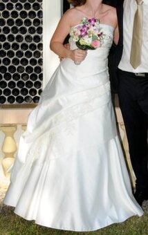 levné svatební šaty ve vel.36, vhodné i na věneček