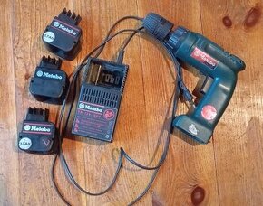 Akuvrtačka Metabo + 3 akumulátory + nabíječka