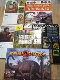 SOUBOR KNIH 6KS, PRAVĚK, DINOSAUŘI, ZDENĚK BURIAN