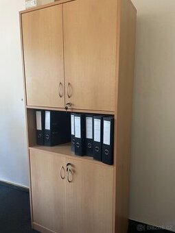 kombinovaná kancelářská skříň 80x40x187 – 4 ks