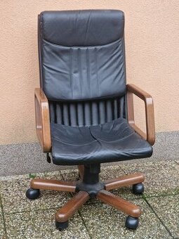 Celokožená kancelářská počítačová židle