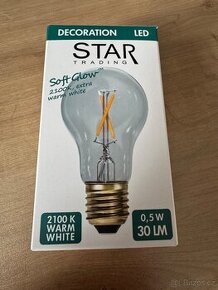 23x LED žárovka E27 0,5W 2100k 30lm A60