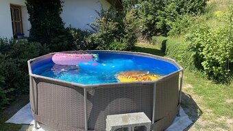 Nadzemní bazén CF Frame ratan 305 × 91 cm