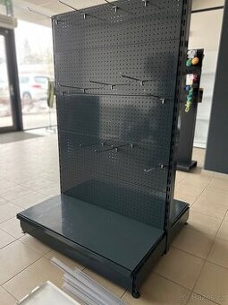 Obchodní regál – oboustranný (antracit)