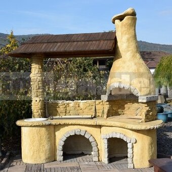 venkovní kuchyně, zahradní krb, gril