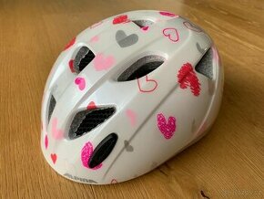 Dětská cyklistická helma Alpina Ximo - white hearts