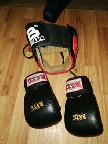 Boxerské rukavice s helmou značka BAIL - 1