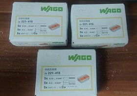 WAGO svorky s páčkou 221-415, 5x4mm - balení 25ks