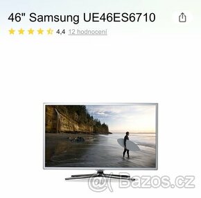 TV Samsung 46” 3D + audiosystem s DVD