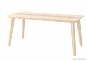 Konferenční stolek LISABO, dýha jasan, 118x50 cm