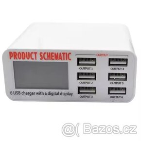 Nabíječka 30W 6x USB port
