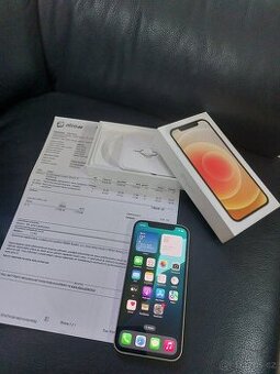 iPhone 12, 128 GB, baterie 85%, doklad, záruka, krabička