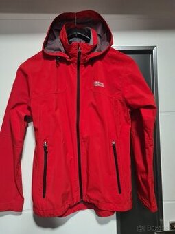 Červená softshellova bunda Nordblanc vel 42, nosena ale pora