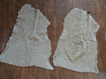 DEKORAČNÍ KOŽEŠINA PRAVÁ OVČÍ KŮŽE - 2 KUSY