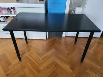 Psací stůl černý 120x60cm, nastavitelná výška
