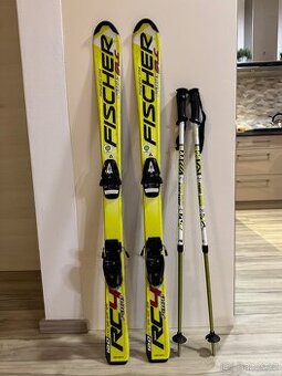 Lyže Fischer 120 cm + teleskopické hole