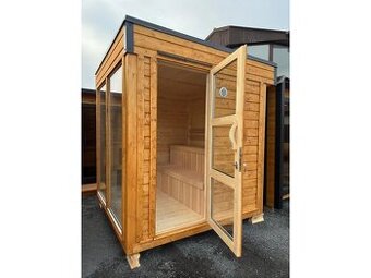 Finská izolovaná sauna SCANDI SLIM, 2,3x2,3 m