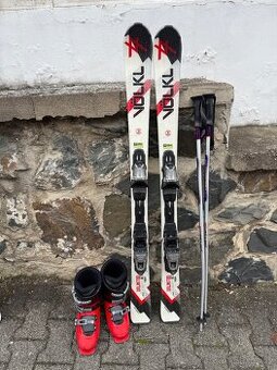 Dětské lyže Volkl 135cm, celý set