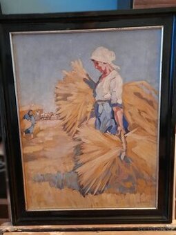 Prace na poli žně  R.HÓNI....