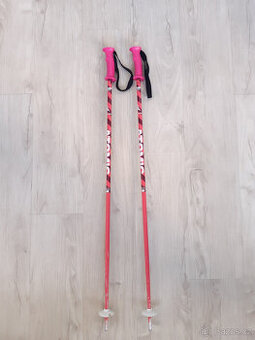 Dětské lyžařské hole 95 cm - Atomic, růžové