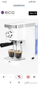 Kávovar ECG ESP 20301 bílý NOVY