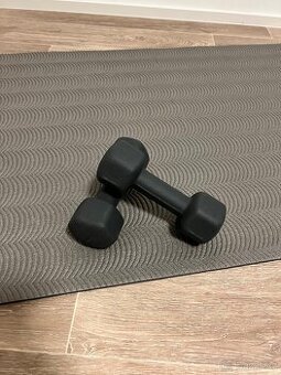 jednoruční činky black grey černé šedé sada jednoručky