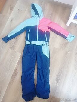 Dětská lyžařská kombinéza 500 modrá - WEDZE - 12 let