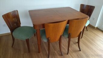 Jídelní souprava Halabala  + stolek pavouk