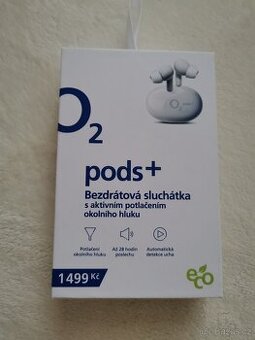 Bezdrátové sluchátka O2 pods+